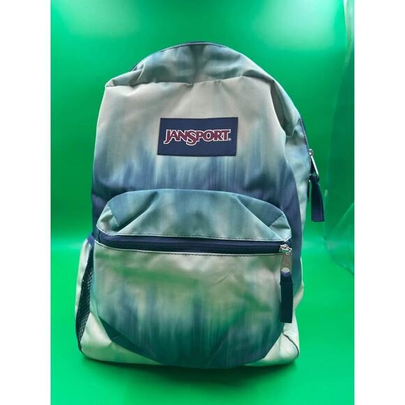 Jansport Cross Town Ombré Falls greenish/blue backpack - Picture 1 of 7